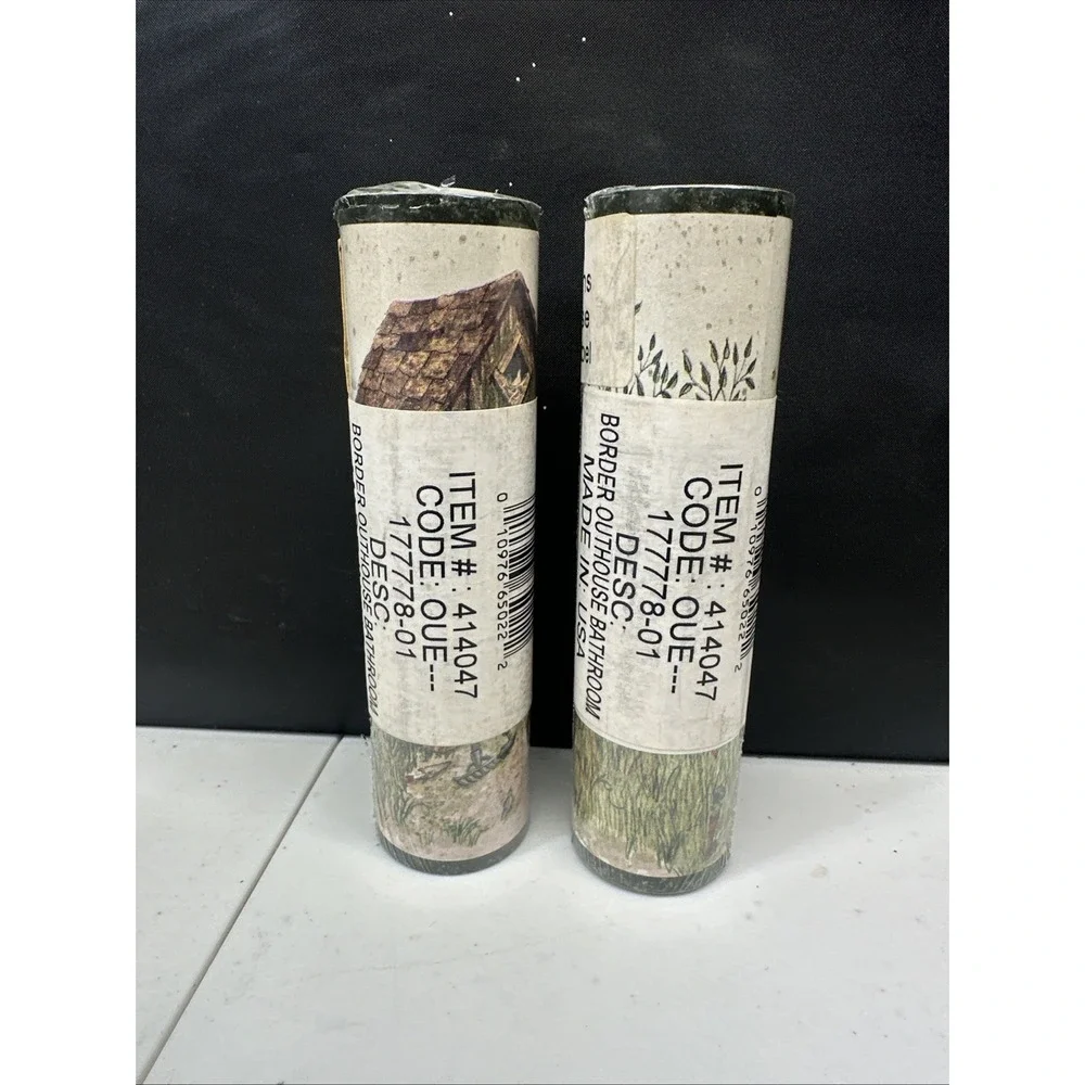 Chesapeake Country Outhouses Wallpaper Border 2 Rolls Rustic #414047 NEW
